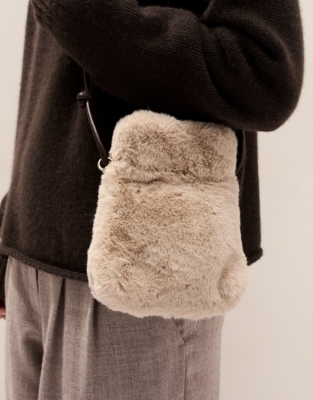 Faux Fur Phone Pouch