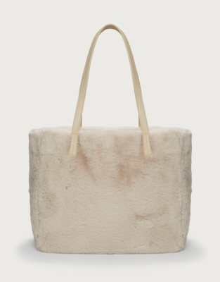 Fur hot sale shopper bag