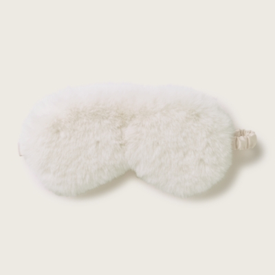 Faux Fur Sleep Eye Mask - Ivory