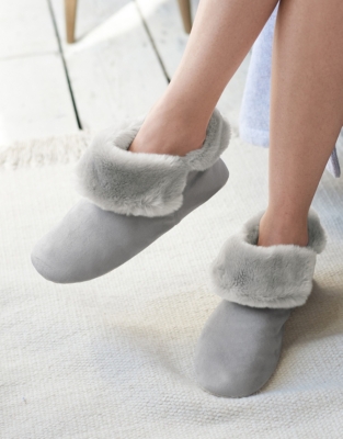 Faux-Fur Slipper Boots