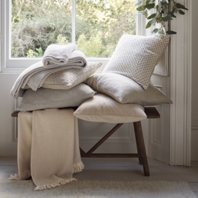 White company discount faux fur throw