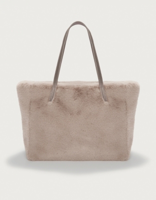 Faux-Fur Tote Bag | Accessories Sale | The White Company