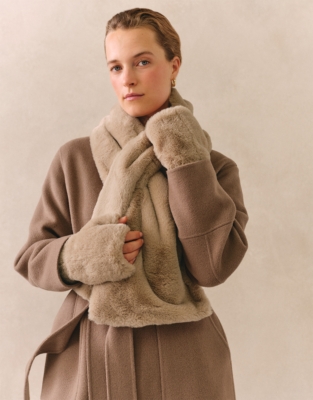 Faux Fur Wrist Warmers