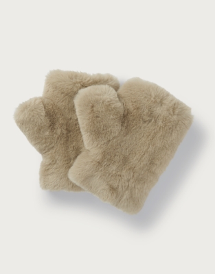 Faux Fur Wrist Warmers