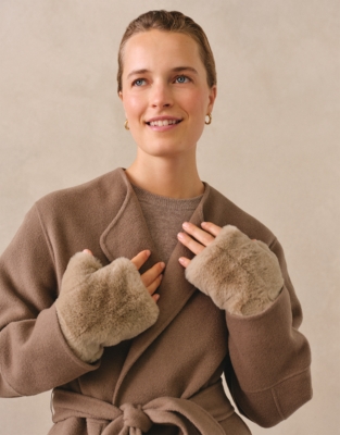 Faux Fur Wrist Warmers
