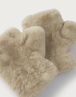 Faux Fur Wrist Warmers