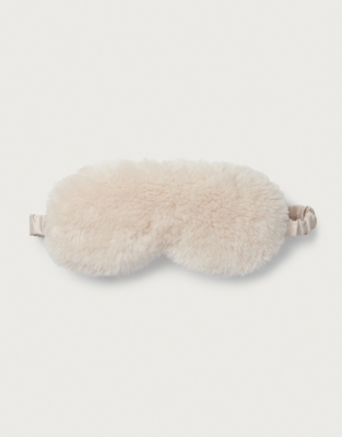 Faux Shearling Eye Mask