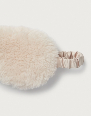 Faux Shearling Eye Mask