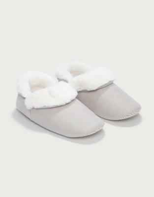 Faux Suede Cosy Boot Slippers