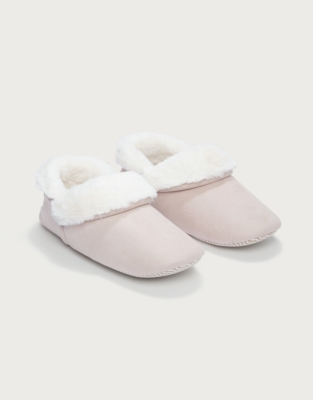 Faux Suede Cosy Boot Slippers