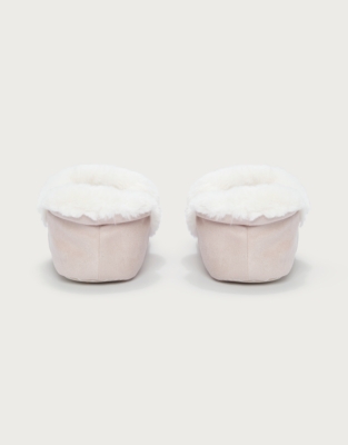 Faux Suede Cosy Boot Slippers - Pink