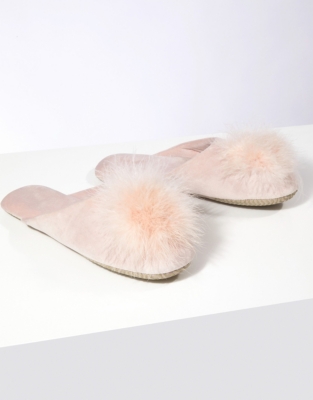 cream mule slippers