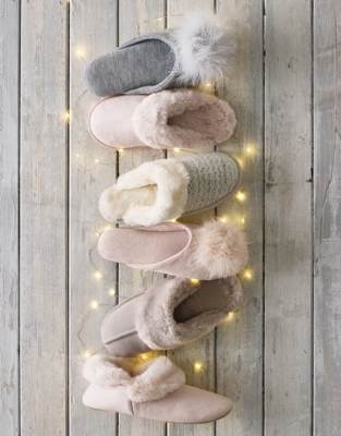 white company mule slippers