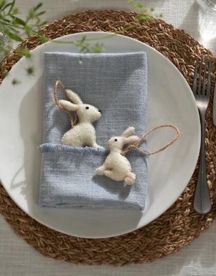 Felt Bunny Decorations – Set of 2