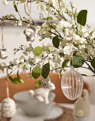 Felt Bunny Decorations – Set of 2