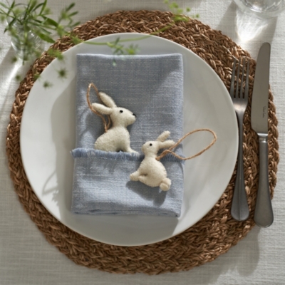 Felt Bunny Decorations – Set of 2