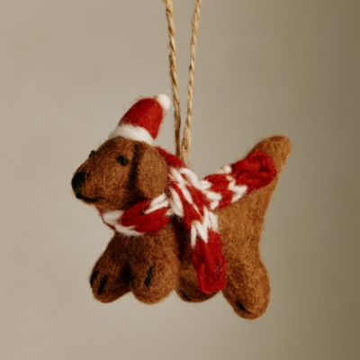 Felt Dachshund Decoration – 7cm
