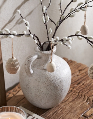 Felt Embroidered Egg Decorations – Set of 4