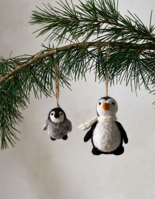 Felt Penguin Decorations – Set of 2
