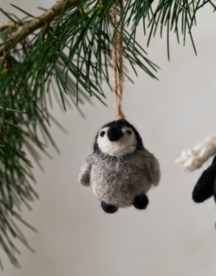 Felt Penguin Decorations – Set of 2