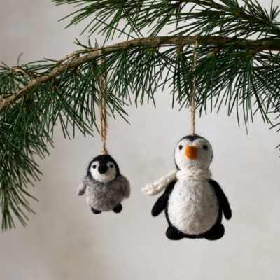 Felt Penguin Decorations – Set of 2