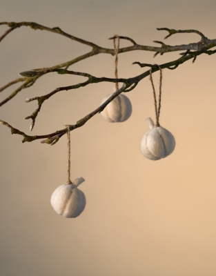 Felt Pumpkin Decorations – Set of 6