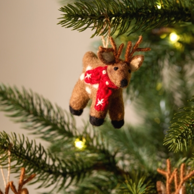 Felt Reindeer Decoration – 10cm