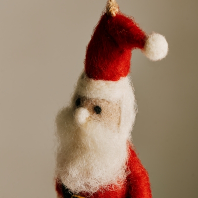 Felt Santa Decoration – 10cm