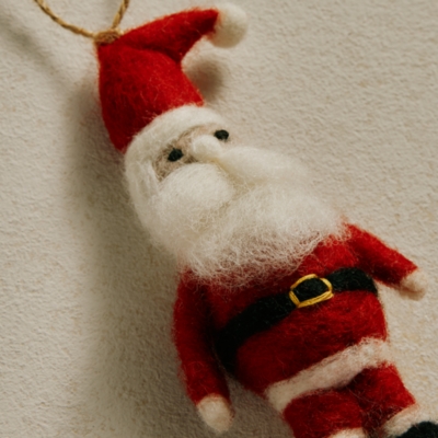 Felt Santa Decoration – 10cm