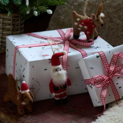 Felt Santa Decoration – 10cm
