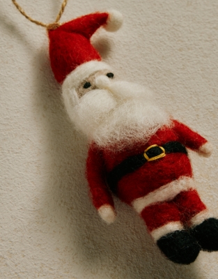 Felt Santa Decoration – 10cm