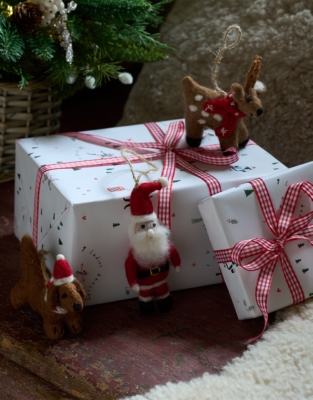 Felt Santa Decoration – 10cm