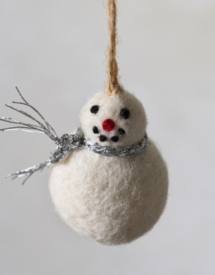 Felt Snowman Decorations – Set of 6