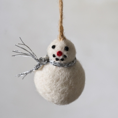 Felt Snowman Decorations – Set of 6