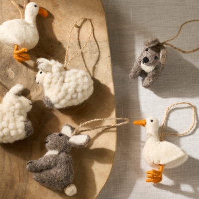 Felt Spring Animal Decorations – Set of 6