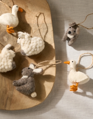 Felt Spring Animal Decorations – Set of 6
