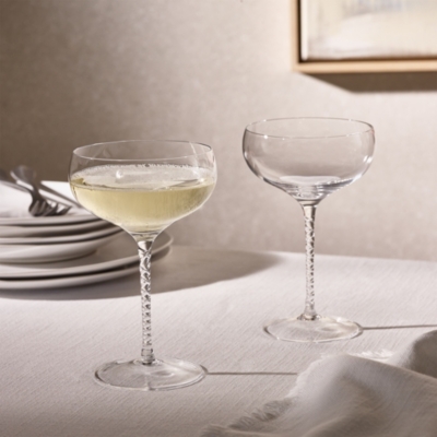 Halden Champagne Flutes – Set of 4 | Glassware | The White Company