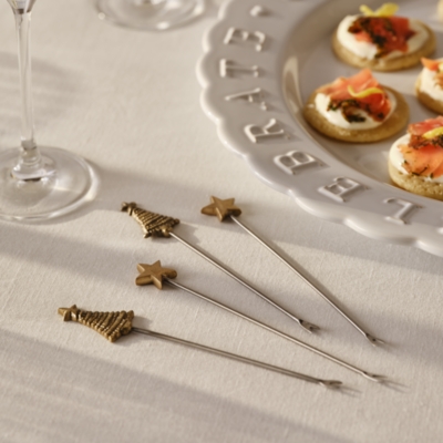 Festive Canapé Forks – Set of 4 | Tableware & Cutlery | The  White ...