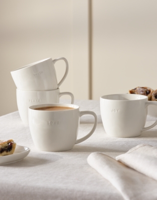 Festive Sentiment Mugs – Set of 4