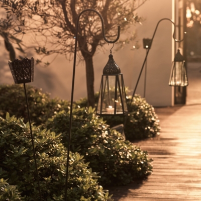 Filigree Torch Lanterns Set of 2 Home Accessories Sale The White