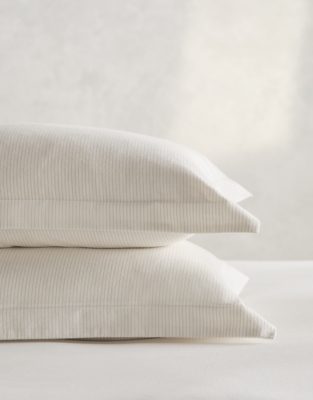 Findon Stripe Oxford Pillowcase – Single