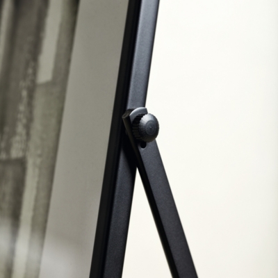 HUBERT® A-Frame Sign Easel Black Plastic - 2L x 3 1/2H 