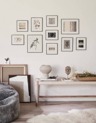 Fine Black Large Picture Gallery Wall – 10 Frames
