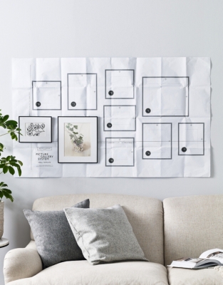 Fine Black Large Picture Gallery Wall – 10 Frames