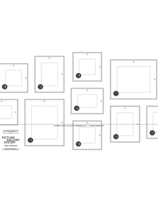Fine Black Large Picture Gallery Wall – 10 Frames