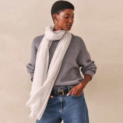 Fine Modal Wool Marl Scarf