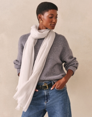 Fine Modal Wool Marl Scarf