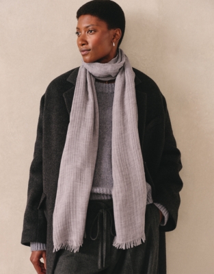 Fine Modal Wool Marl Scarf