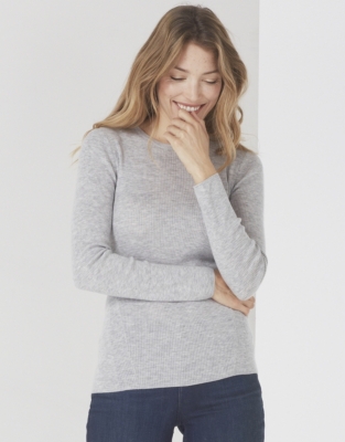 Fine Ribbed Layering Jumper | Clothing Sale | The White Company UK