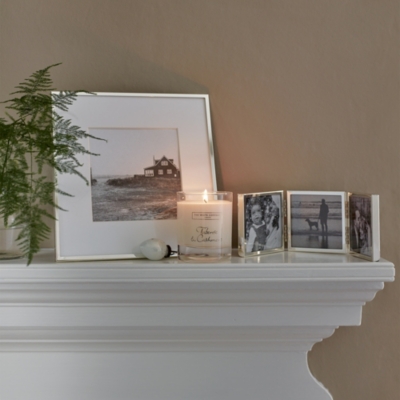Fine Silver Triple Aperture Hinged Photo Frame – 3x3”